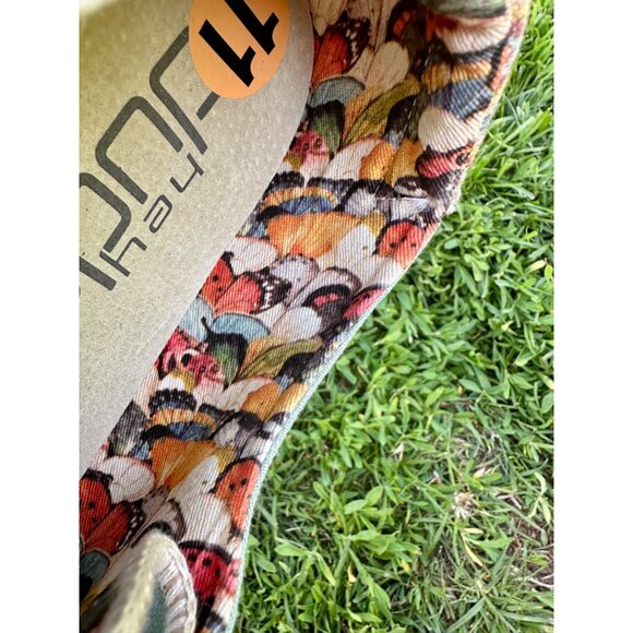 HEY DUDE Size 11 Wendy Cotton Canvas Elastic UltraLIGHT EVA Outsole Deck Boat Sh - Picture 5 of 15